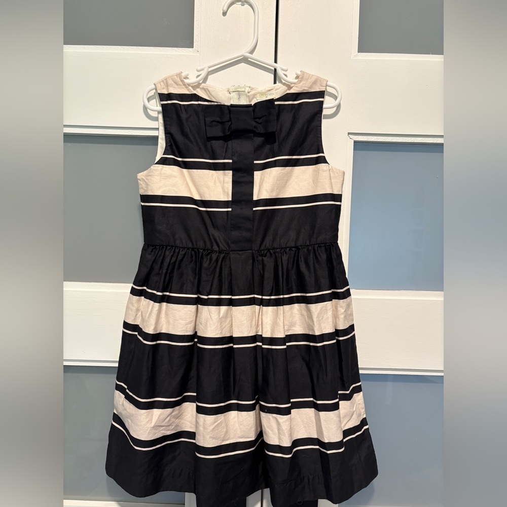 Crewcuts navy and Cream Striped Dress - side 6